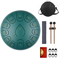 KUDOUT Tambor de Lengüetas-C Chiave 12 PulgadasTongue Drum-13 Notas Percusión Tambor de la Lengua con Bolsa de Viaje…